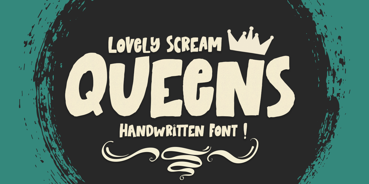Beispiel einer Lovely Scream Queens-Schriftart